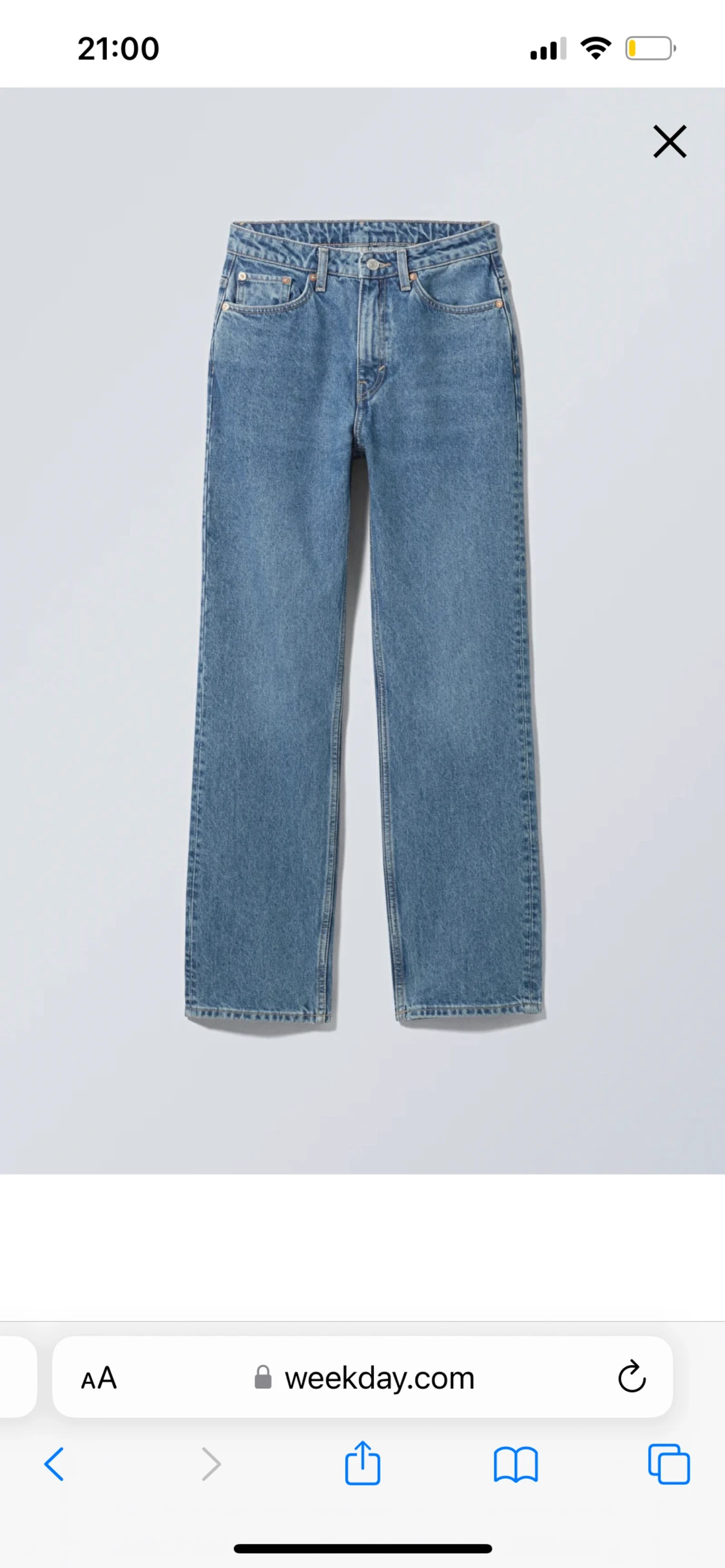 Blåa jeans