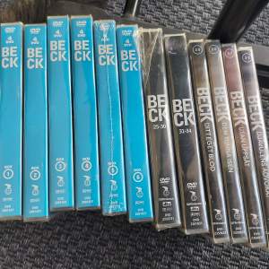 8 dvd boxar och 4 lösa beck filmer alla är helt nya och inplastade upp till film 38. 