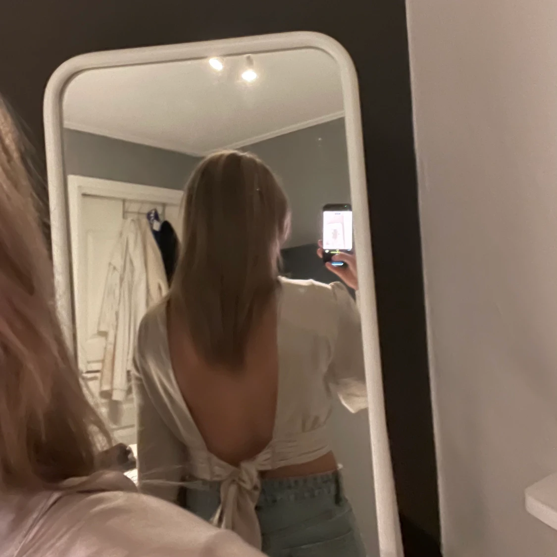 Champange färgad blus - 90