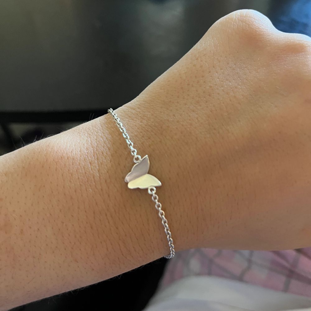 Silver Efva attling fjäril armband | Plick Second Hand