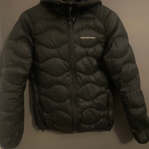peak performance  - säljer min jacka som jag haft länge och som bara tar plats i garderoben, den är i ok skick då den är använd mycket, finns ett hål i ena fickan, bara å skriva om ni vill ha fler bilder på defekten i fickan, glad jag blir av med den :) 