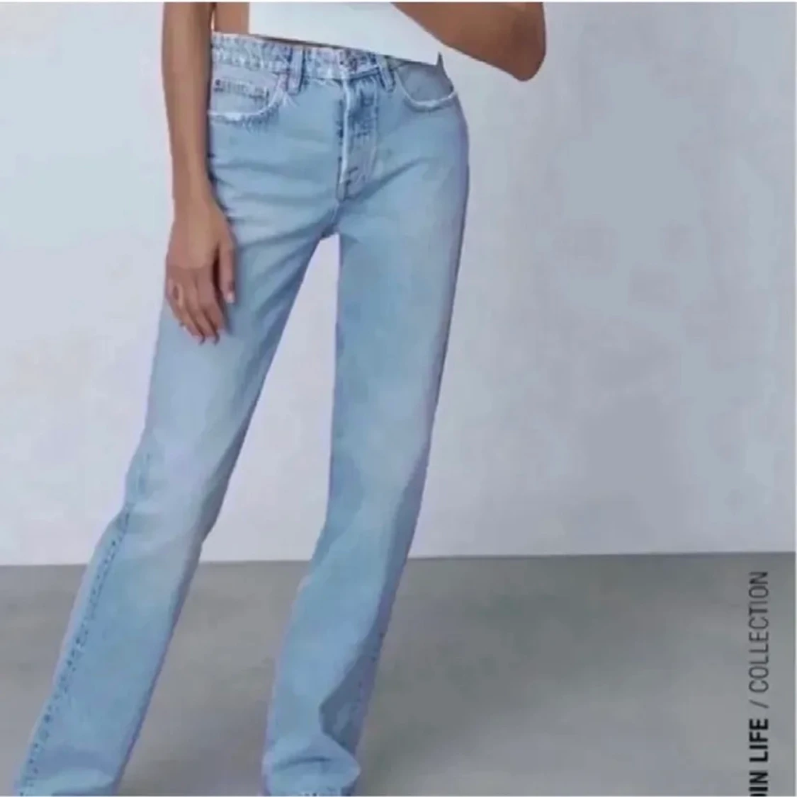 Blå zara jeans  - 90
