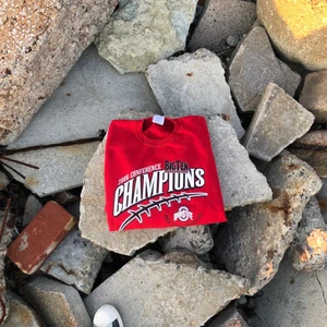 Vintage sweatshirt!! 🌅🌆 - Vintage sweatshirt från Ohio state university. Storlek L. Tröjan är i bra skick dock en fläck på ena armen. Detta är reducerat i priset. Tveka inte att höra av dig om du undrar något!! 🌅🌱