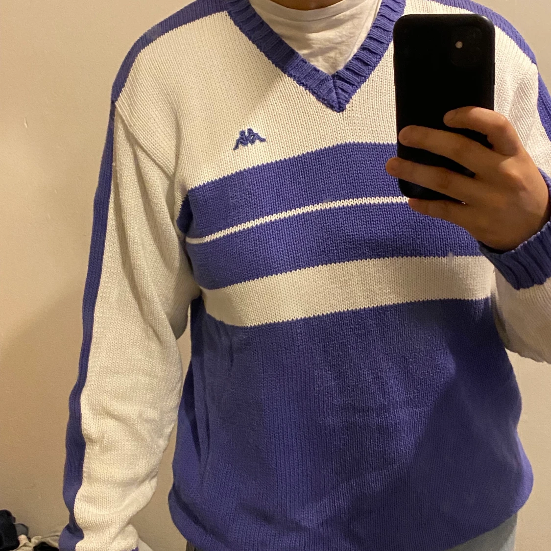 Stickad kappa tröja  - 90