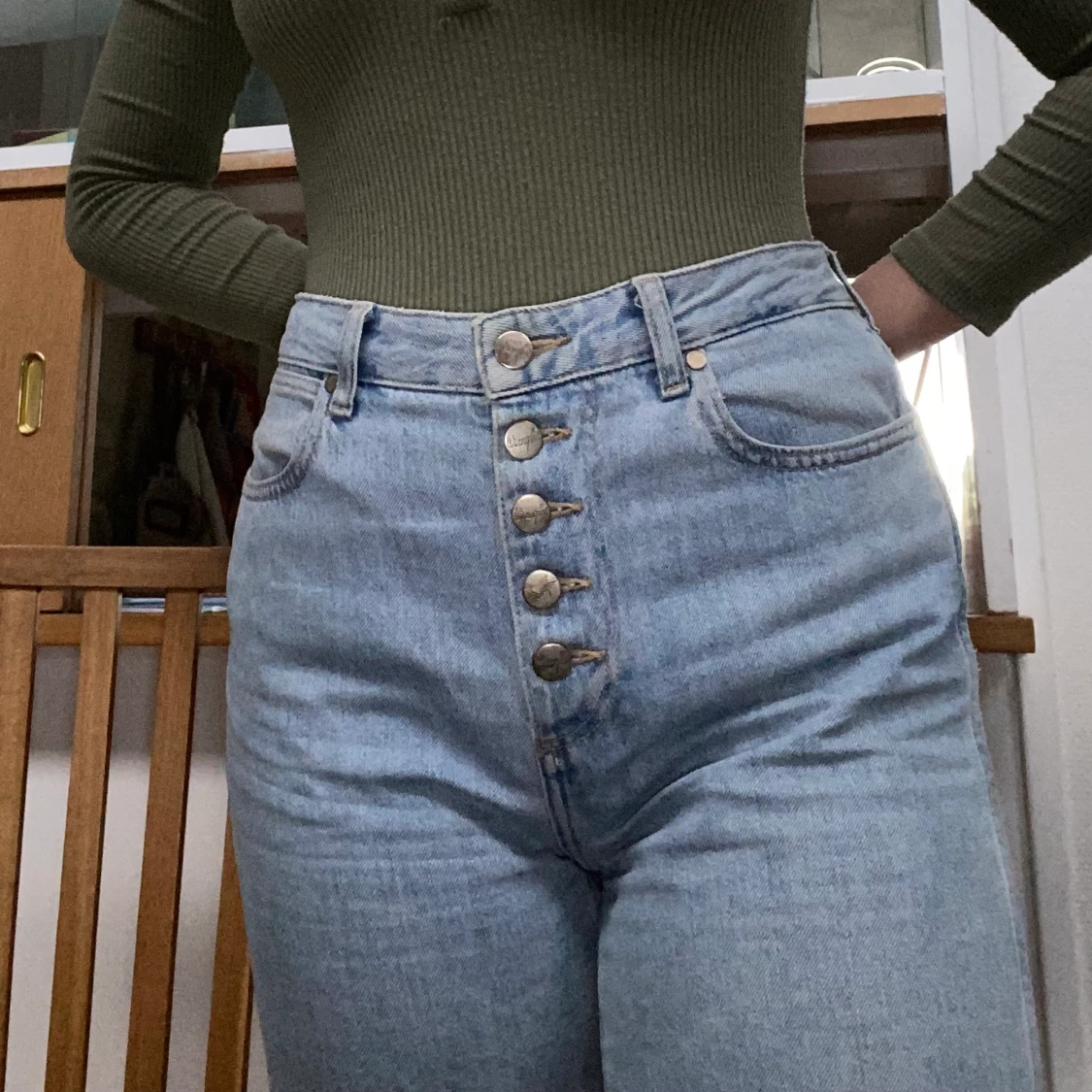 Boyfriend jeans ljusblå