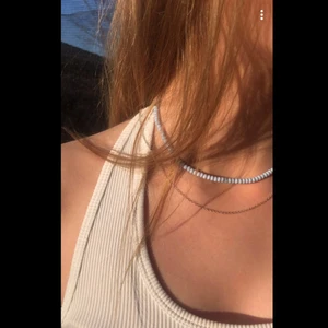  baby blåt halsband - Superfint handgjort halsband:)