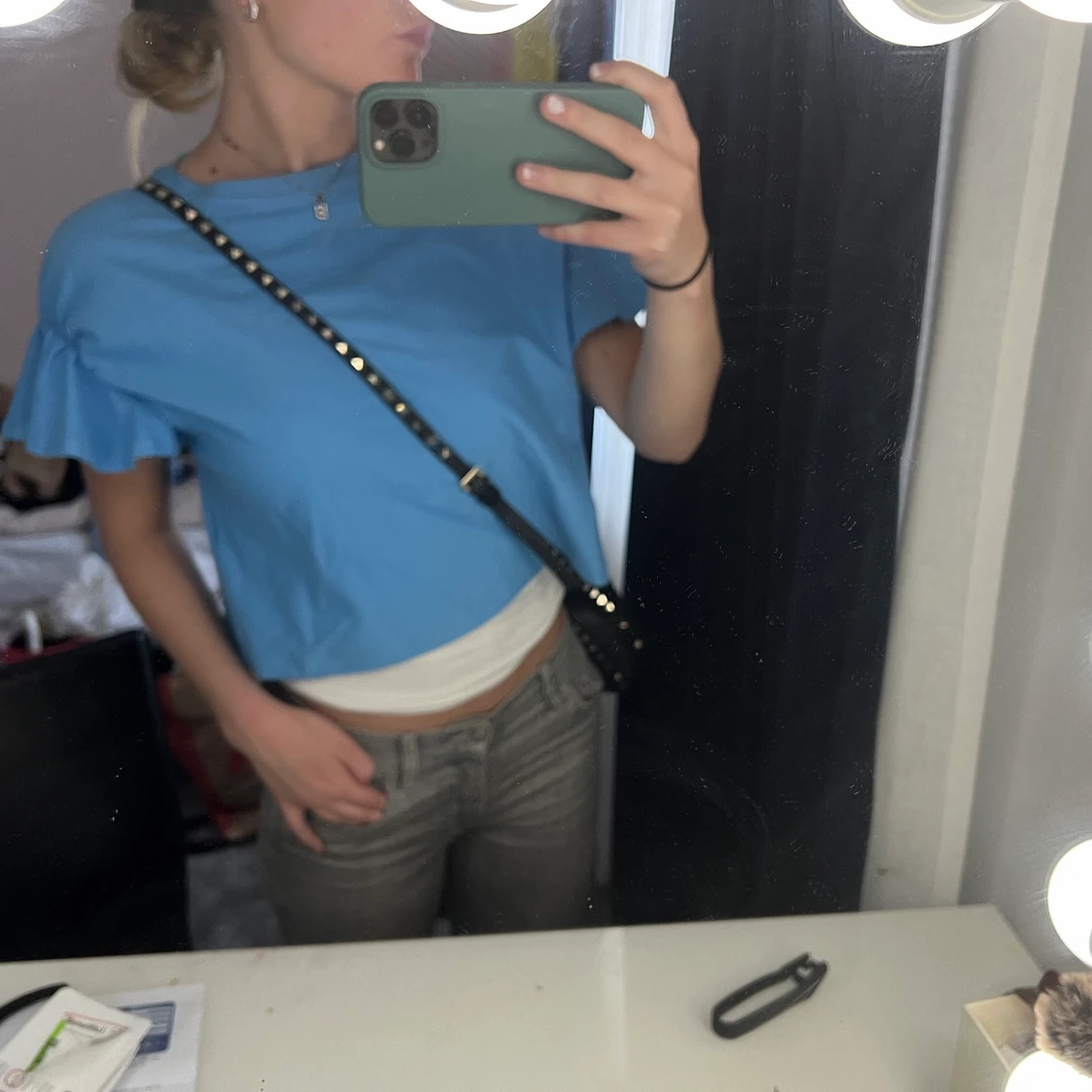 T-shirt med volang  - 90