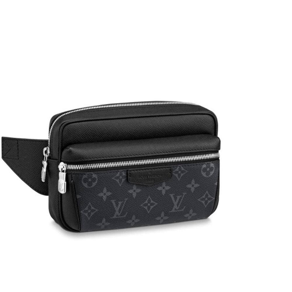 Svart Louis Vuitton Outdoor Bumbag Monogram Eclipse Taiga Black