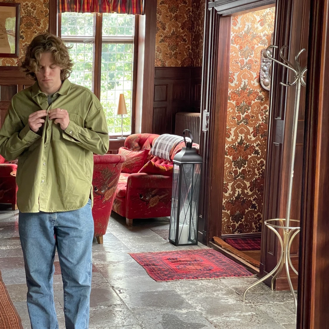 Green cubus button up - 90