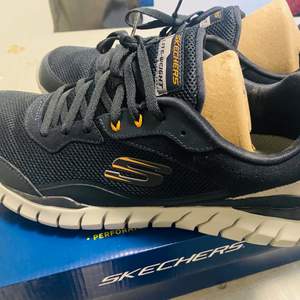 Skechers Air cooled Memory foam. Brand new with box. Stunning combination of Navy blue and Grey. 