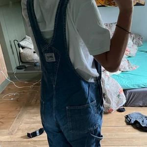 Overalls - Hängselbyxor köpt på plick. Sparsamt använda. Slitningar längstner på byxorna. Jag bär vanligtvis storlek 36 och byxorna är ganska oversized. Köparen står för eventuell frakt. 🌸