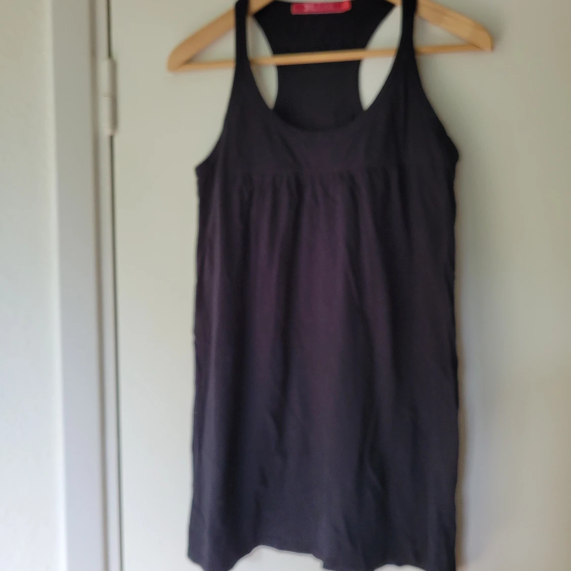 Svart kort Klännning/Linne stl.S