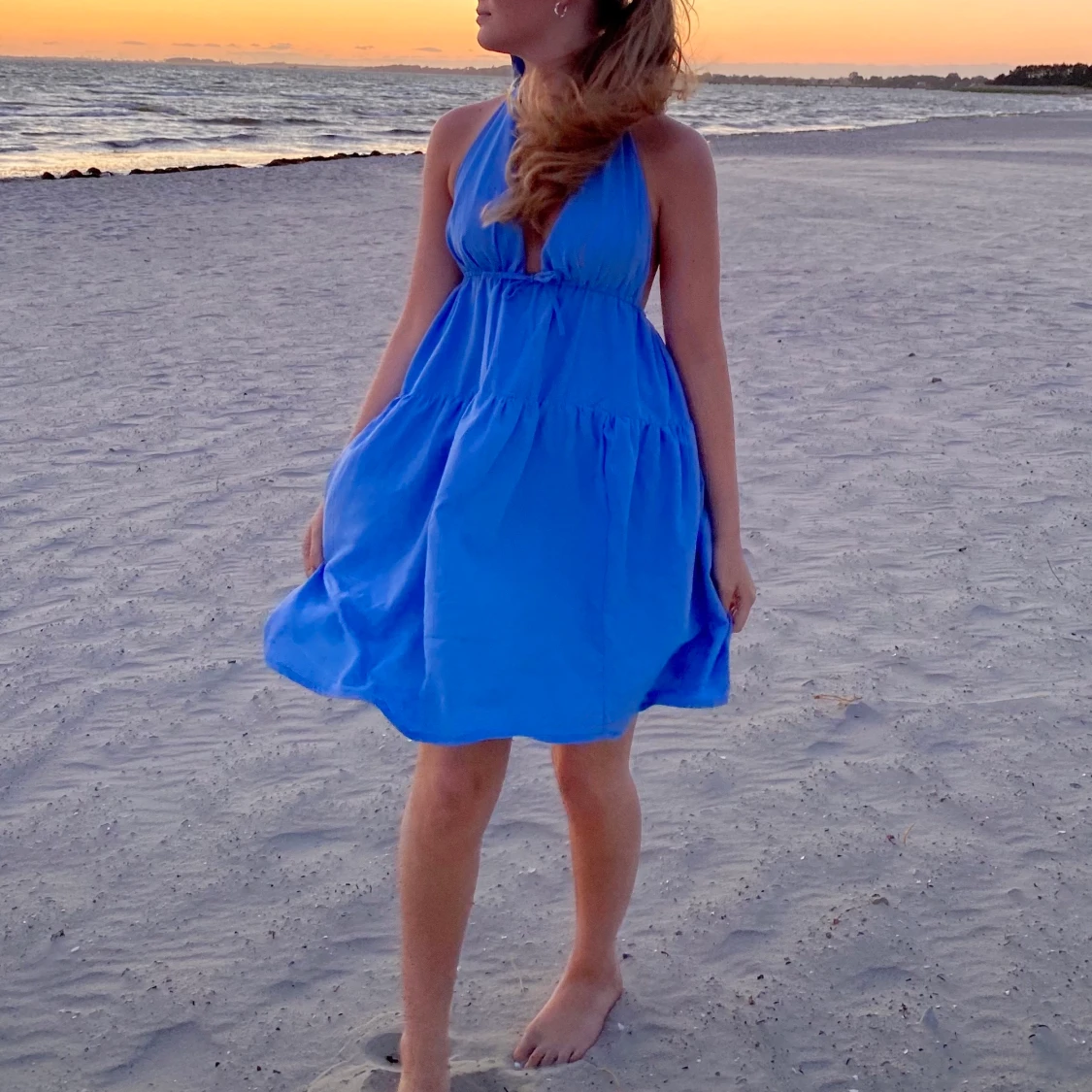 Blå klänning