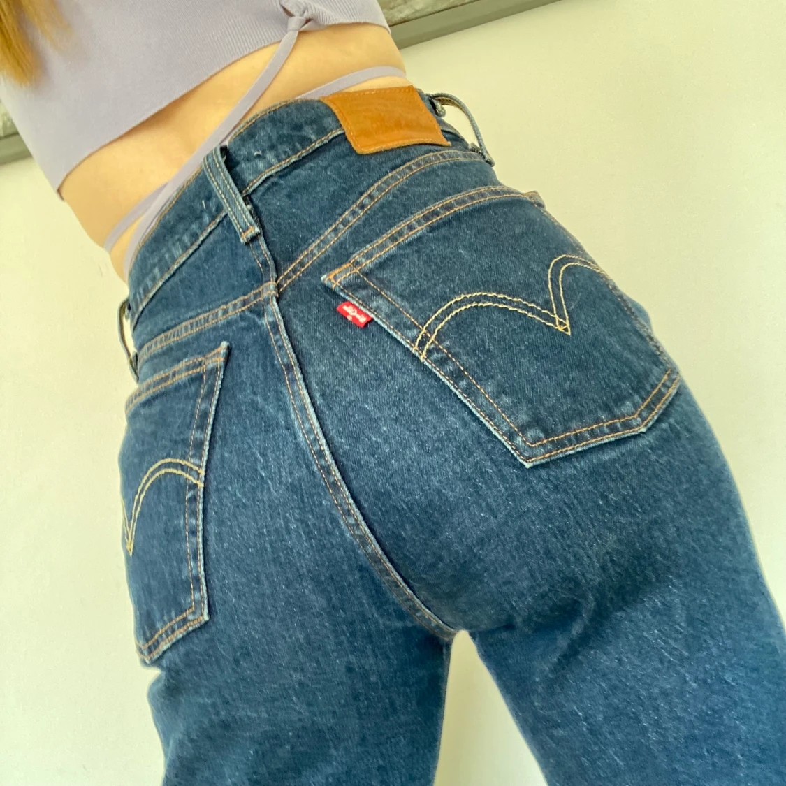 Levi Ribcage Straight Raka Jeans Hög Mid