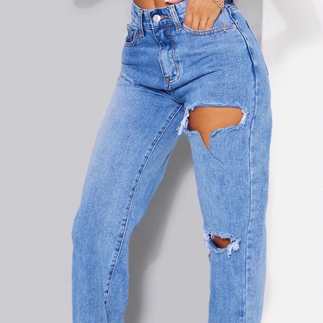 Jeans med slits - 90