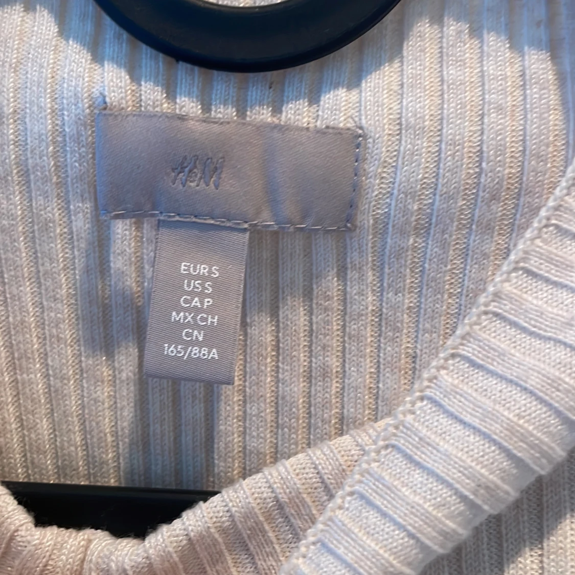 Stickad långärmad topp - 90