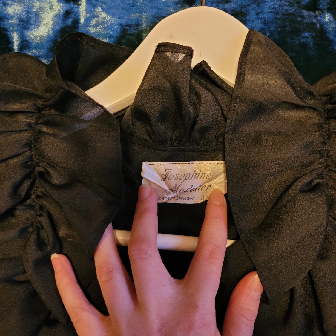 STRIPED COLLAR BLOUSE - 90