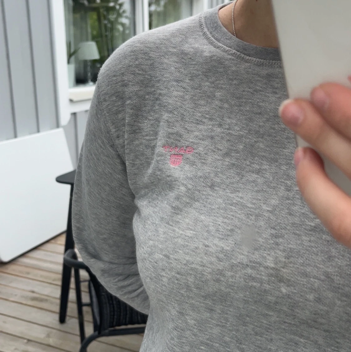Grå sweatshirt från gant strl 170 - 90
