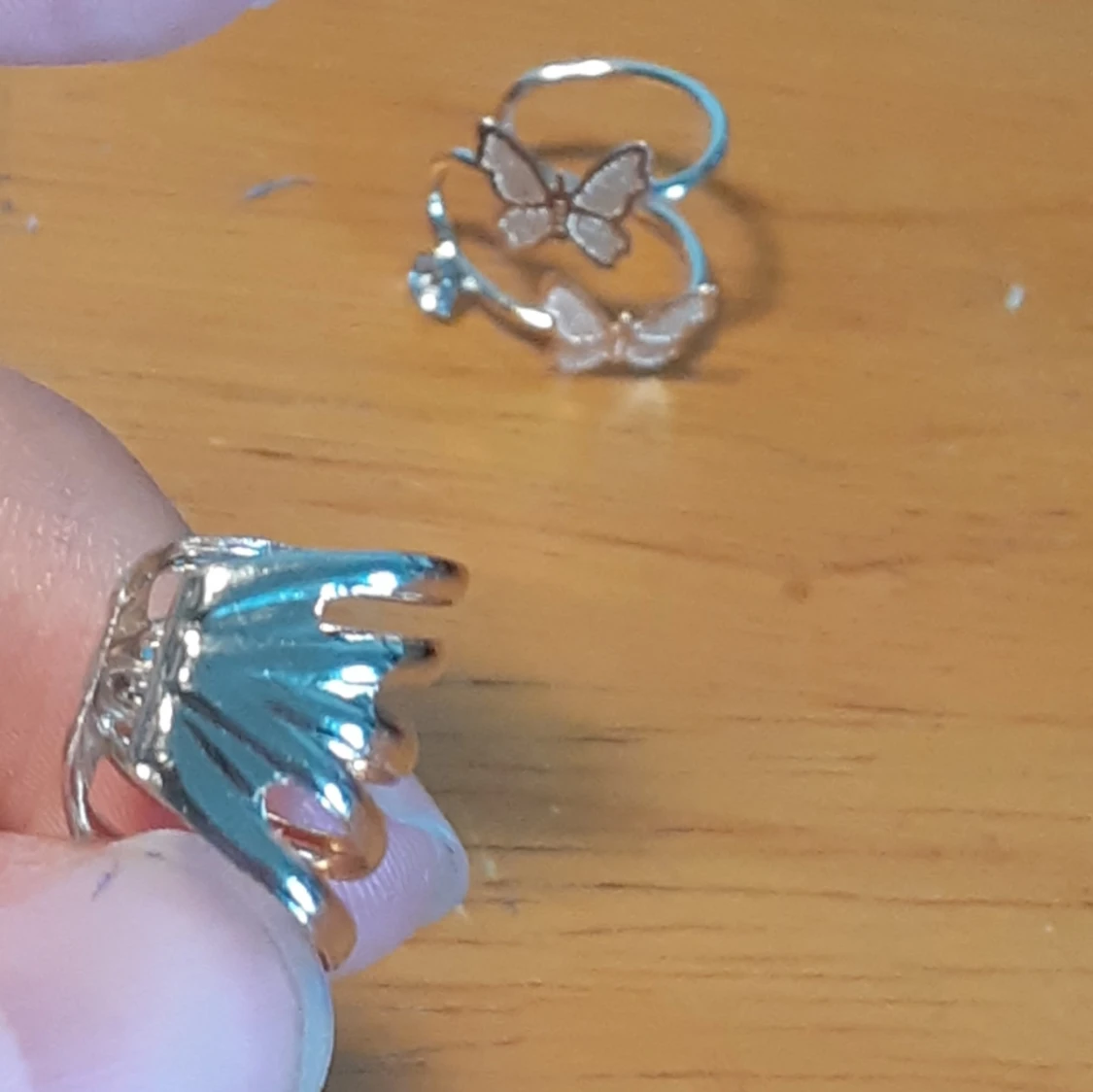 Örhänge guld fjäril - 91