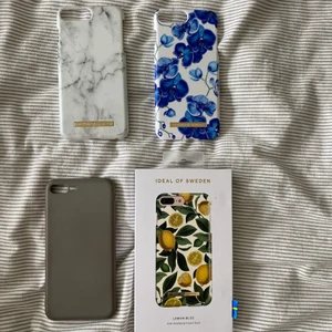 Mobilskal🫶🏼 - 4 mobilskal som passar på iphone 8/7/6s plus! Säljer pga ny mobil🤩Blåa och grön gula skalet är som nya!🫶🏼