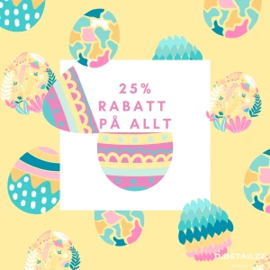 25% RABATT PÅ ALLT - Glad påsk på er🐣💐❤️ Swipe for a surprise🫣  Då jag går i tankarna att avveckla den här hobbyverksamheten har jag bestämt att ha 25% rabatt på ALLT.