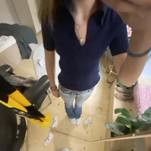 Tröja - Jätte fin blå stickad t shirt❣️❣️