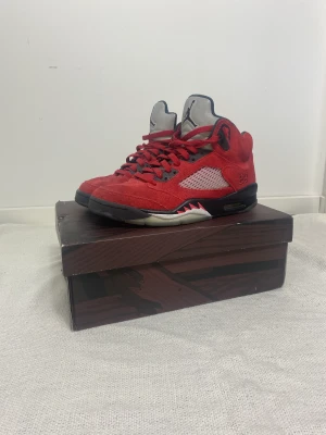 Jordan 5 Raging Bull - Använda men fortfarande bra skick, Kvitto och låda finns  Pris kan diskuteras 