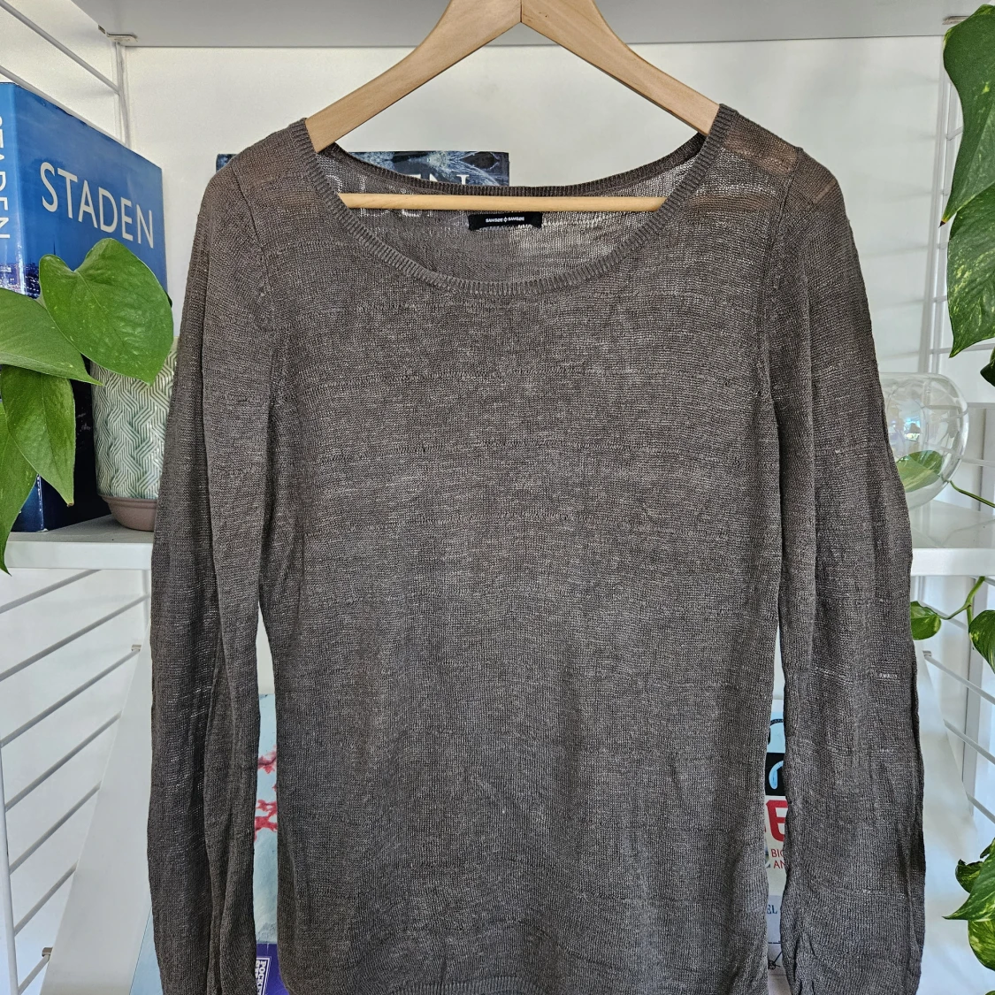 Mörkgrön långärmad tröja