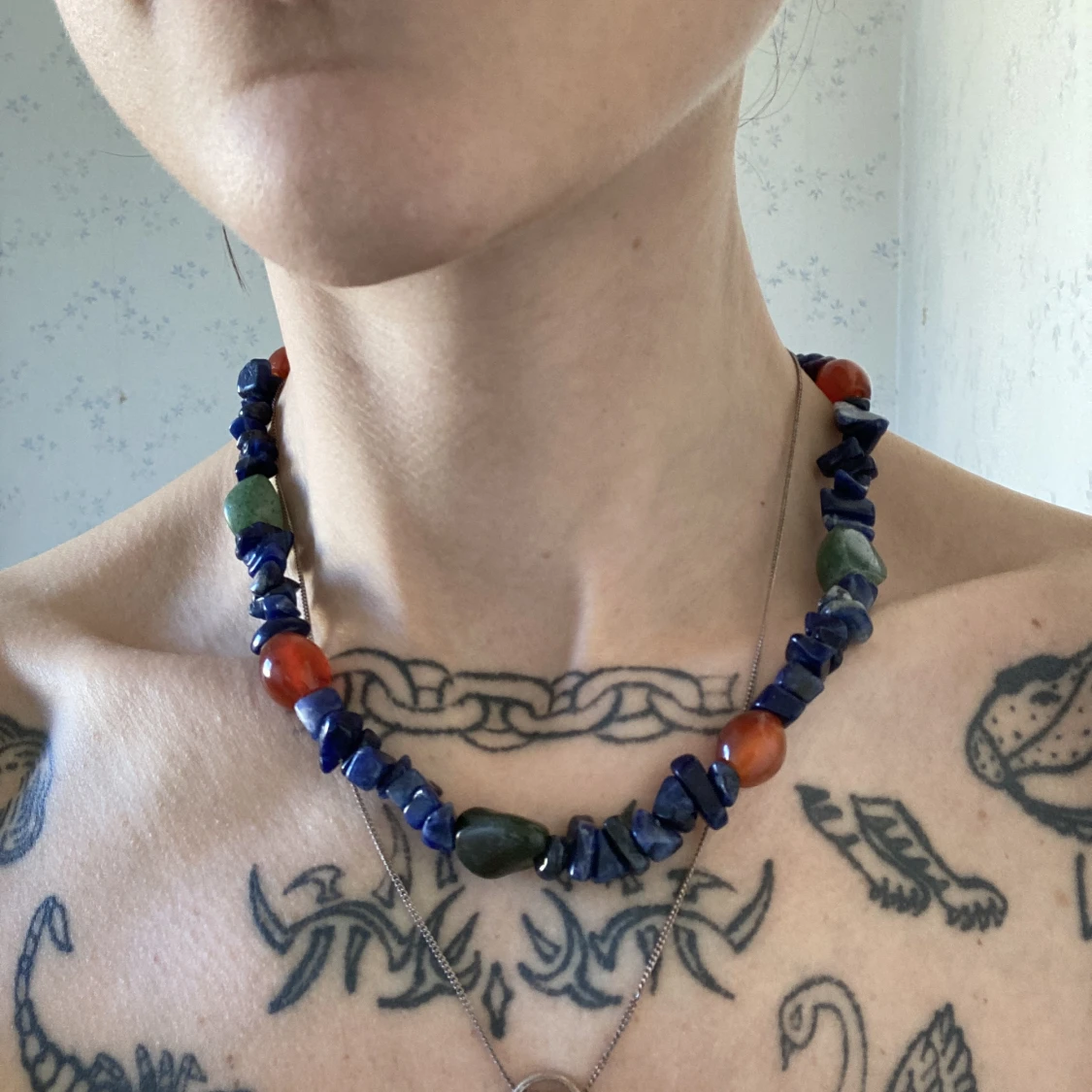 Halsband korallhalsband vintage - 91