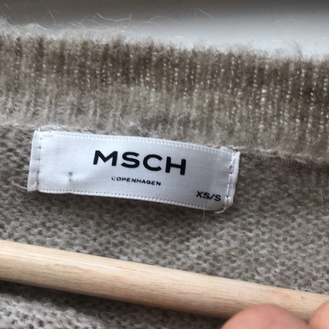 Stickad tröja beige - 91