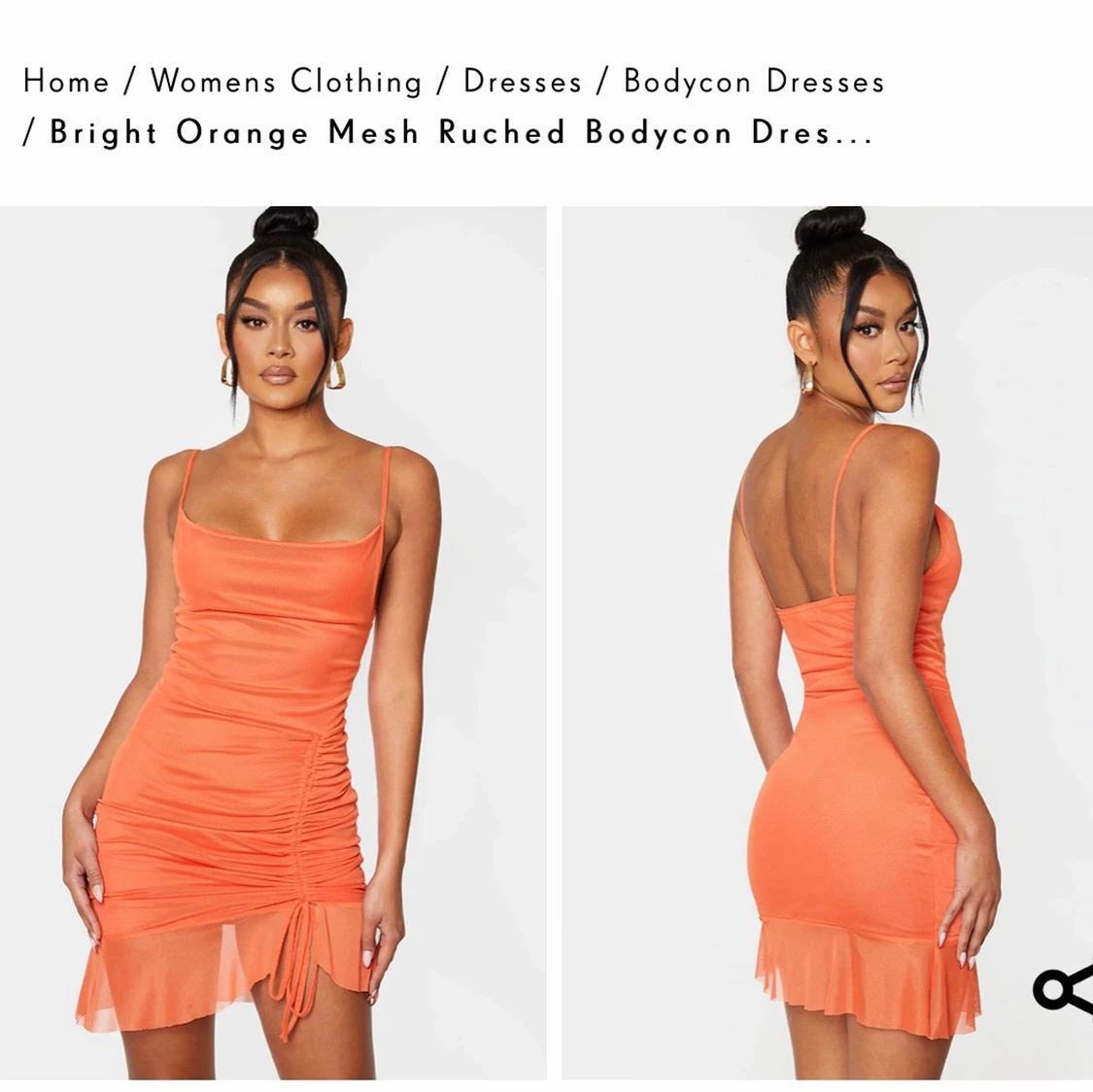 Orange PLT klänning 