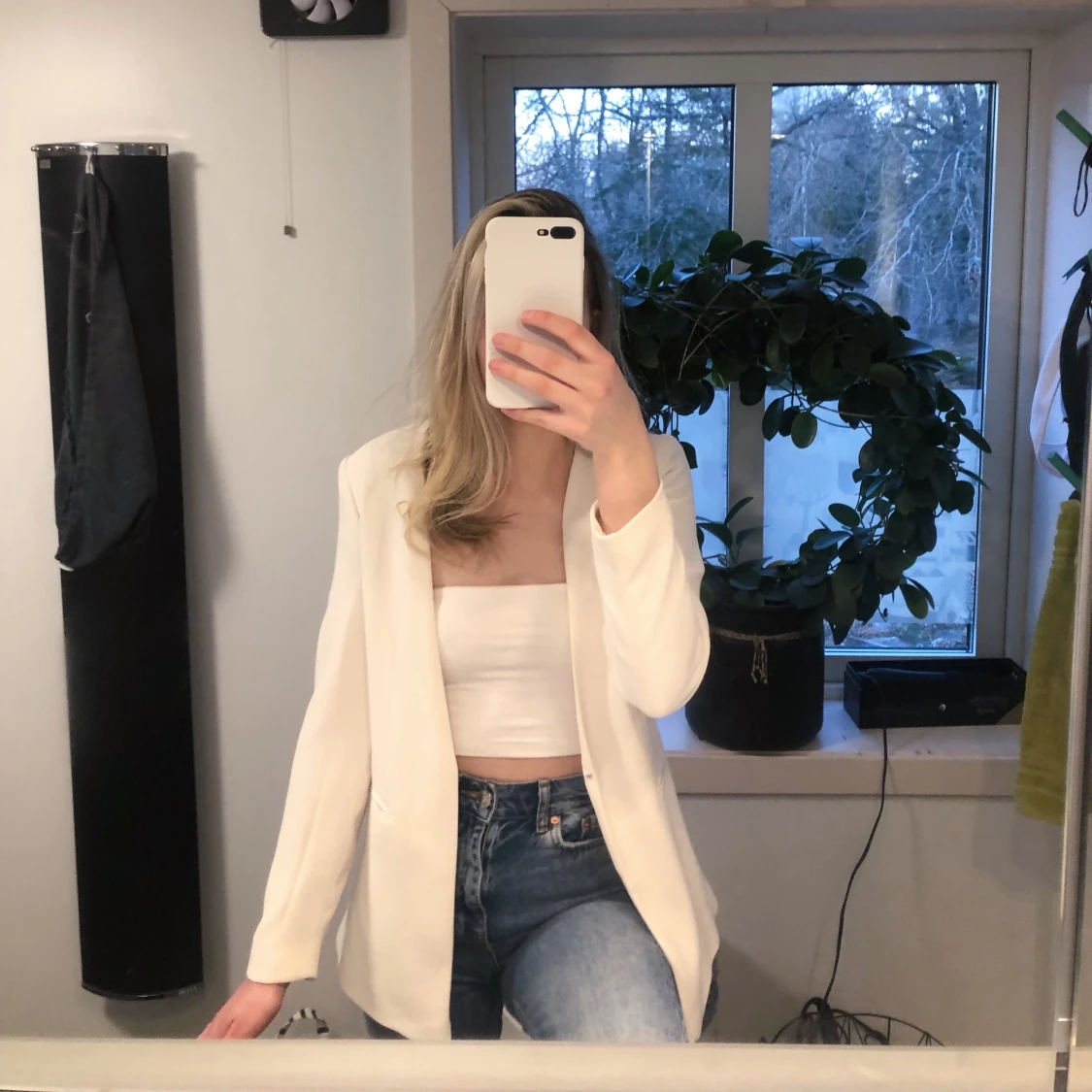 Vit Kavaj från Mango