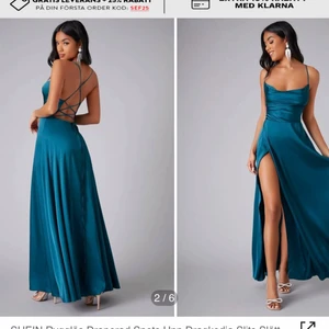 Klänning - Säljer denna superfina bal klänning från shein! Säljer då jag bestämde mig för en annan! Hör av er vid intresse💕kramis (högsta bud 350 + 66 frakt)