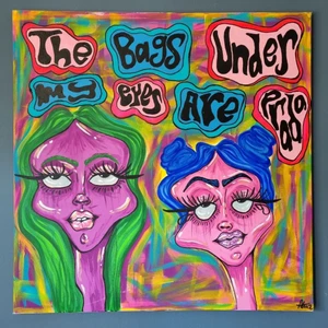 Målning - ”THE BAGS UNDER MY EYES ARE PRADA”💋 Intressekoll på ännu ett av mina verk Storlek: 80X80 Pris: Diskuteras vid intresse ❗️GÅR ATT HÄMTA UPP HOS MIG❗️