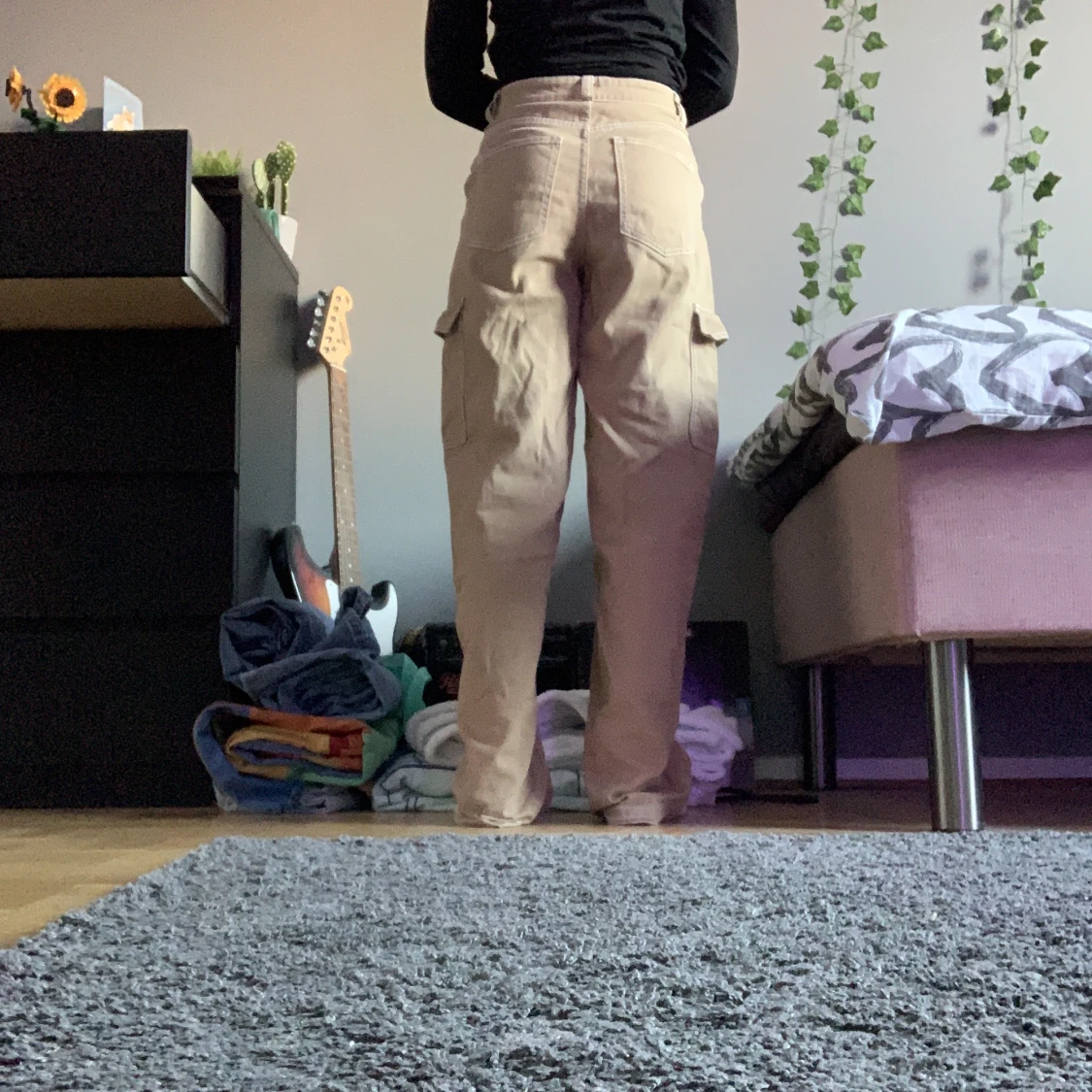 Cargo byxor high waisted  - 91