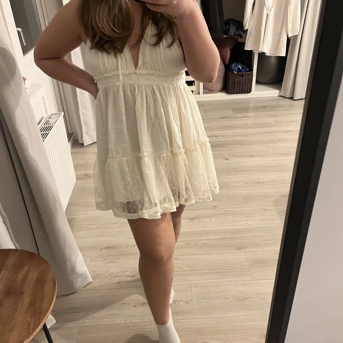 Vit klänning  - 90