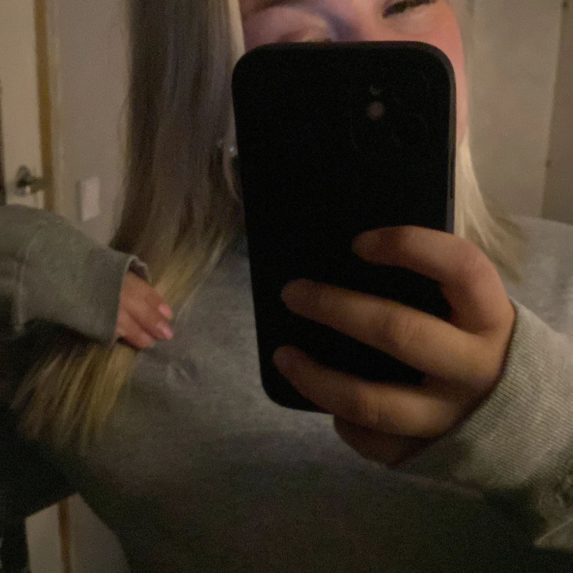 Grå sweatshirt  - 90