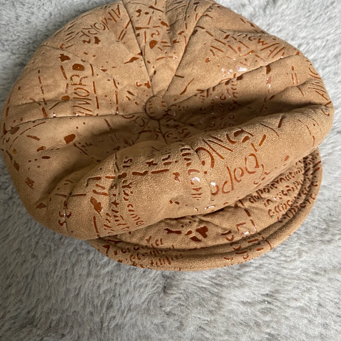 🍂Brun Beige Mönstrad Mocka Keps🍂