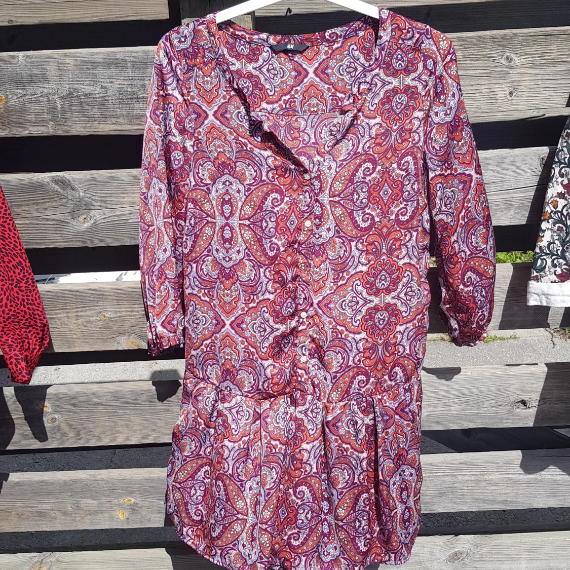 Rosa paislymönstrad tunika/klänning