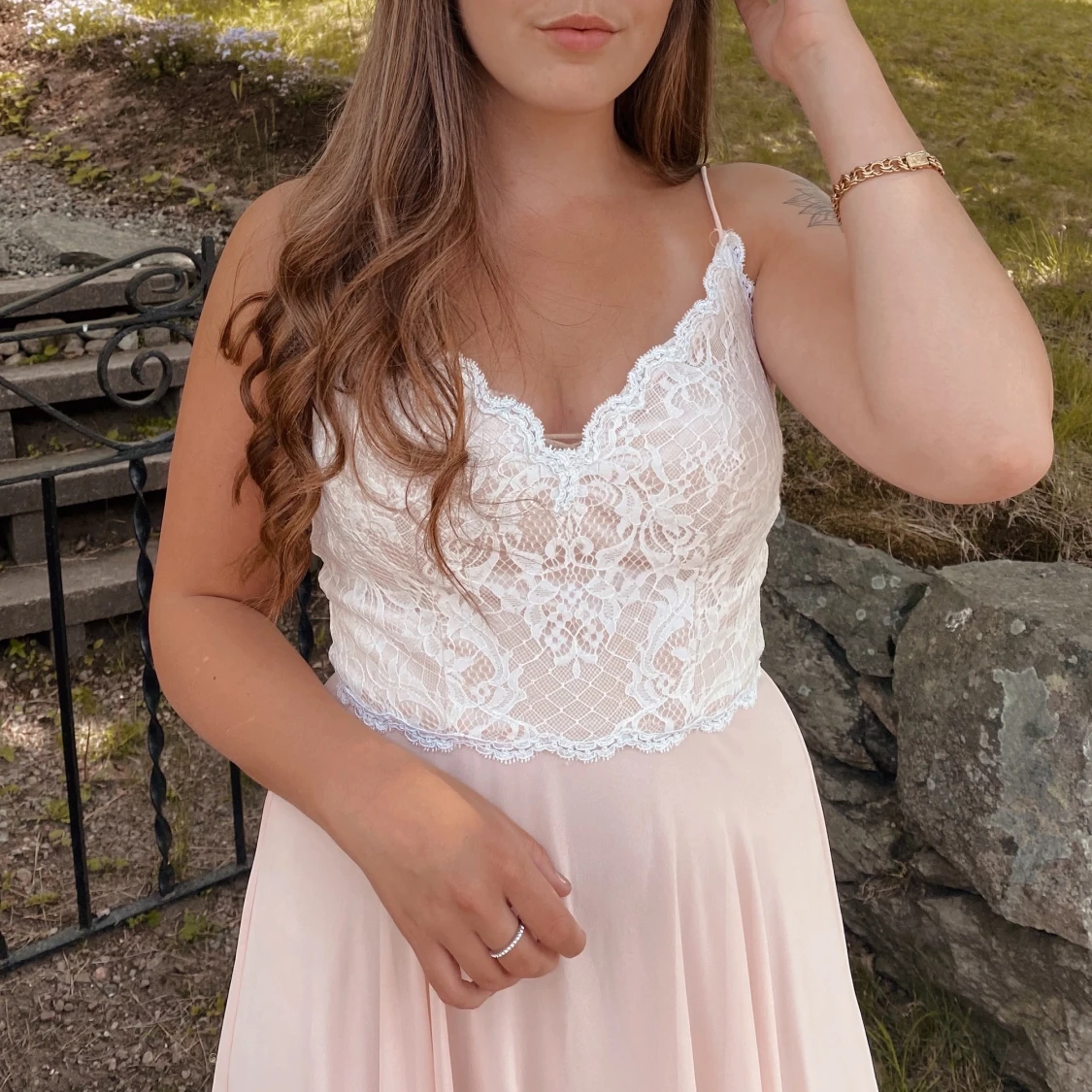 Bal/bröllopsklänning strl S - 91