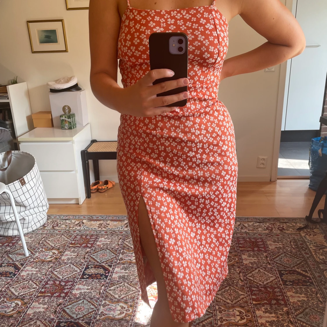 Blommig klänning från Zara 