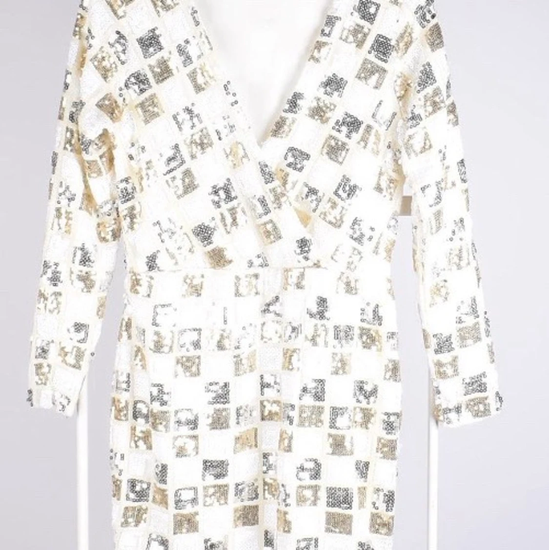 Italiensk paljettklänning strl S