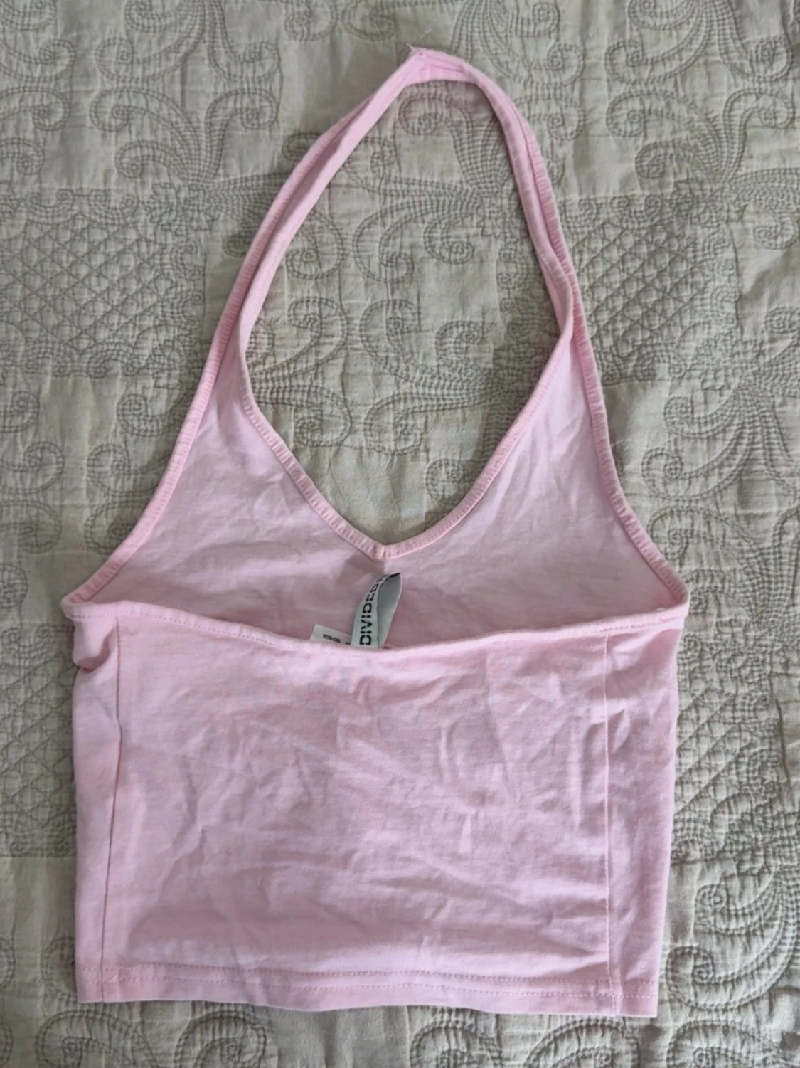 Ljusrosa croppad linnetopp - 1