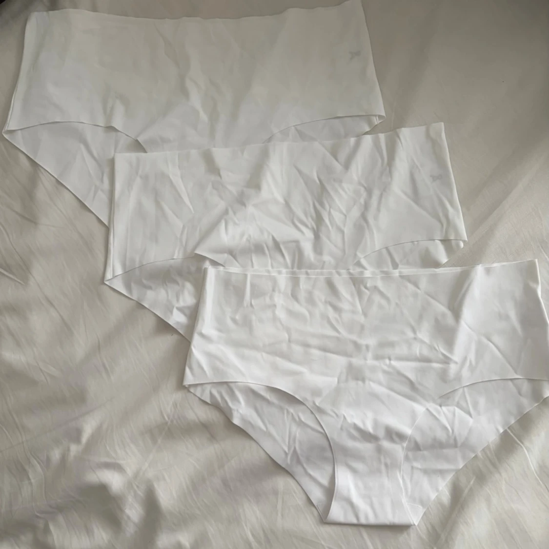 3-pack vita sömlösa trosor