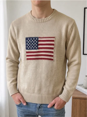 Beige Gant USA tröja - Säljer en sjukt fet stickad tröja från Gant i färgen beige! Tröjan är i väldigt bra skick då den har varit väl omhändertagen. Den är i strl M och sitter även som det. Hör gärna av er vid frågor elr funderingar!!