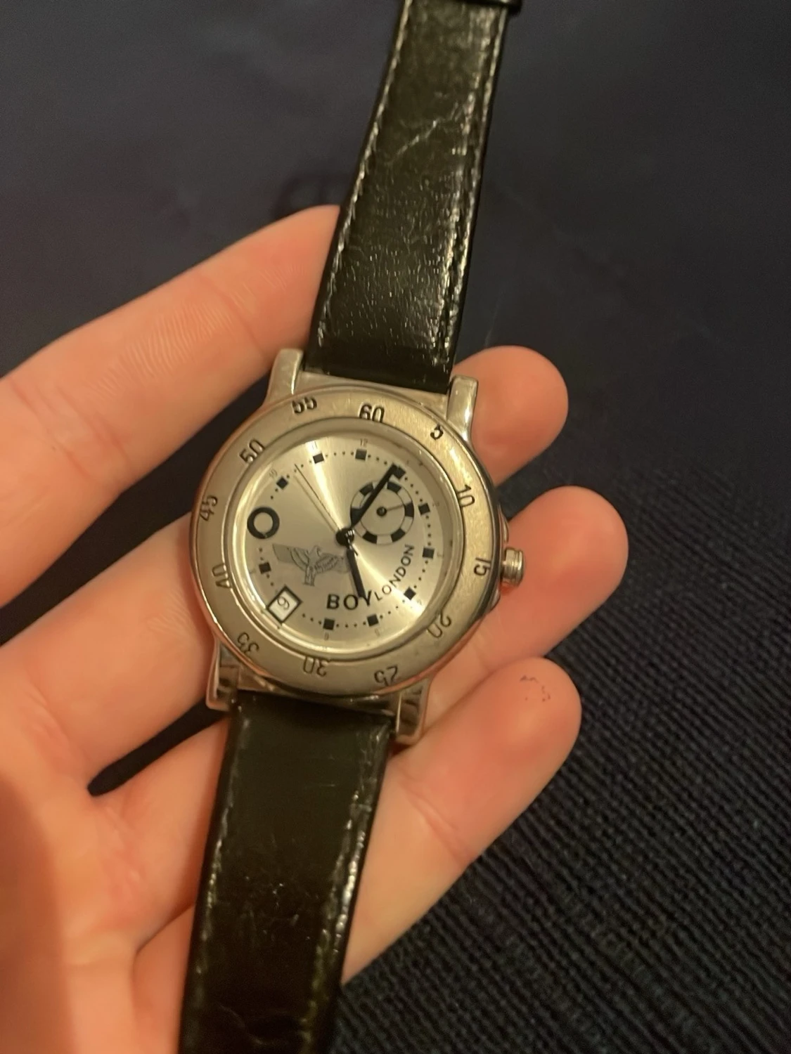 BOY London silverfärgad klocka