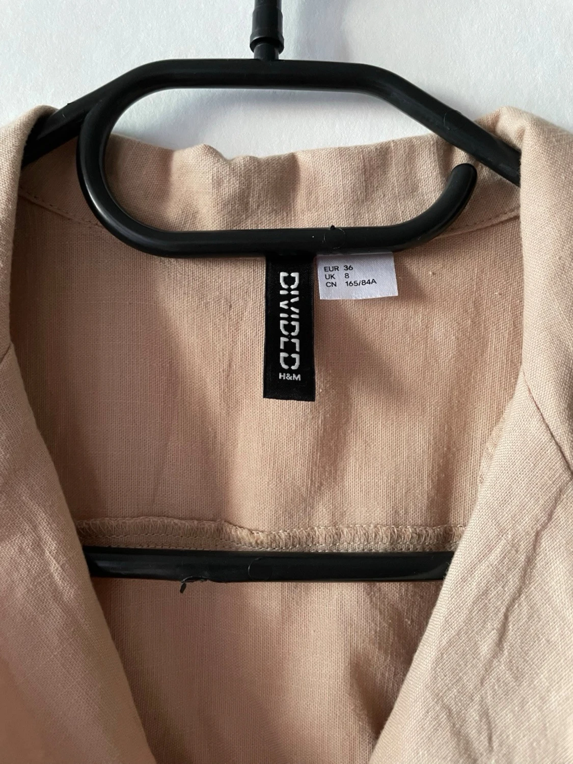 Beige kort skjortklänning H&M Divided - 1