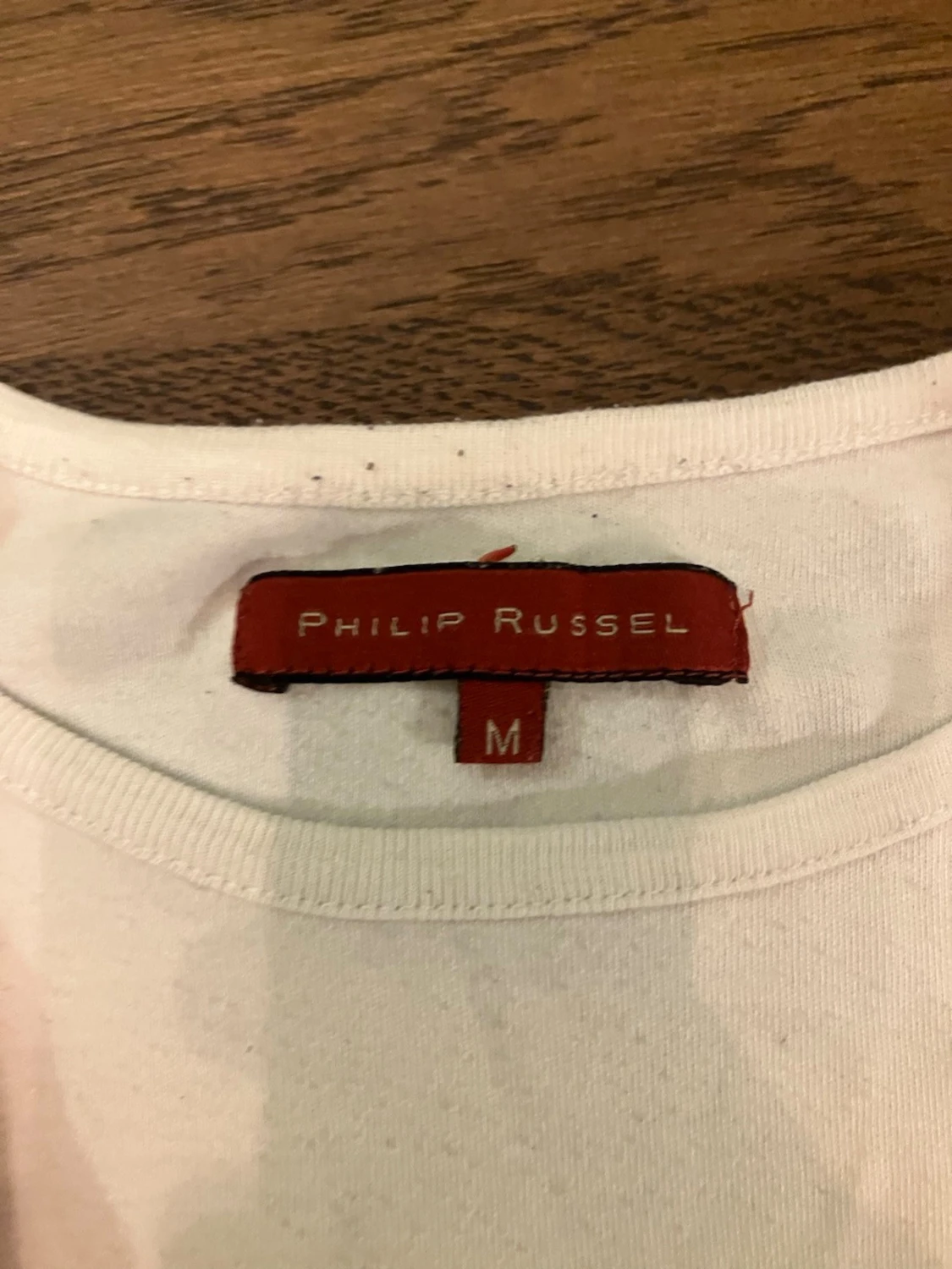 Vit långärmad topp från Philip Russel - 2