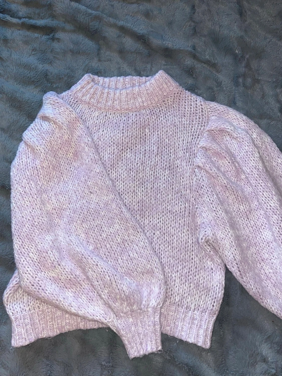 Ljuslila stickad tröja från ASOS