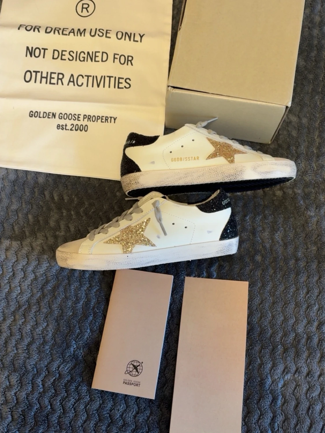 Golden Goose sneakers med glitterstjärna